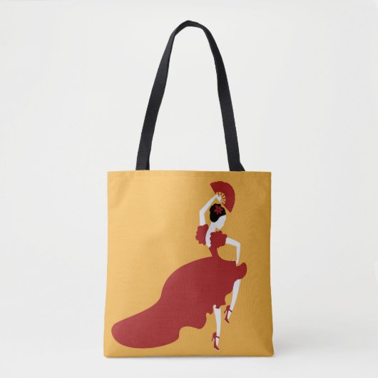Flamenco Dancer Canvas tas (Voorkant)