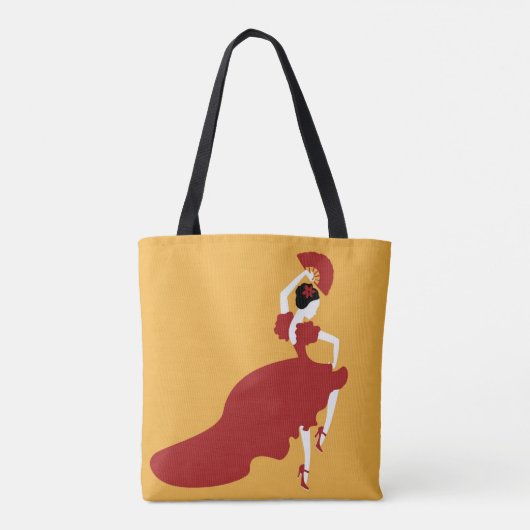 Flamenco Dancer Canvas tas (Achterkant)