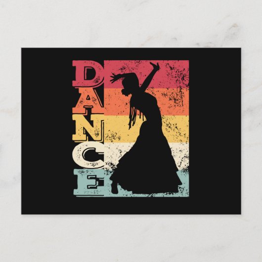 Flamenco Dancer Dance Flamenco Dress Briefkaart (Voorkant)