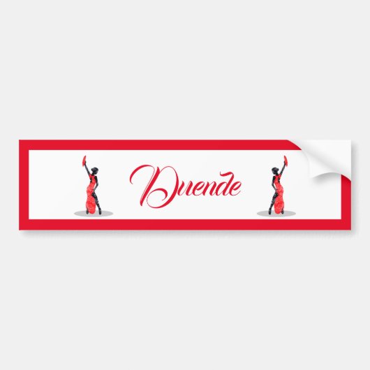 Flamenco Dancer Duende Bumpersticker (Voorkant)