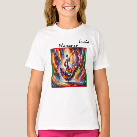 Flamenco Dancer Girl's T-shirt (Voorkant)