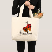 Flamenco Dancer Grote Tote Bag (Voorkant (product))
