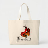 Flamenco Dancer Grote Tote Bag (Voorkant)