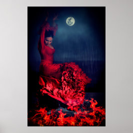 Flamenco Dancer in brand Poster