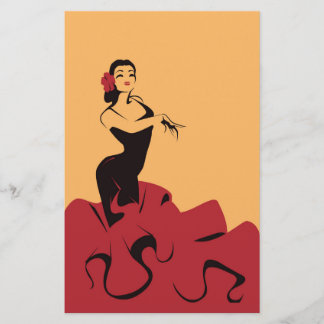 flamenco dancer in een spectaculair podium flyer