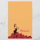 flamenco dancer in een spectaculair podium flyer (Achterkant)