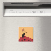 flamenco dancer in een spectaculair podium magneet (Insitu (Vaatwasser))