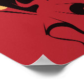 flamenco dancer in een spectaculair podium poster (Hoek)