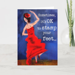 Flamenco Dancer Inspirerend design Kaart