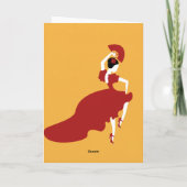 Flamenco Dancer Kaart (Achterkant)