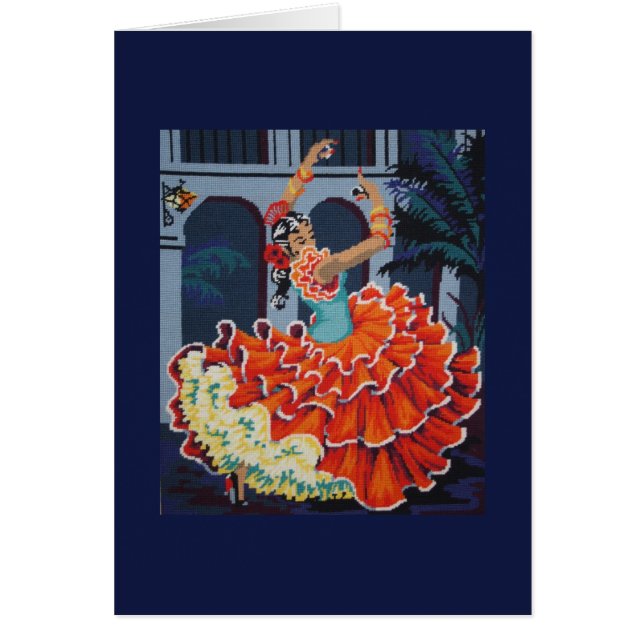 Flamenco Dancer-kaart (Voorkant)