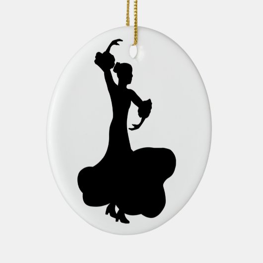 Flamenco Dancer Keramisch Ornament (Rechts)