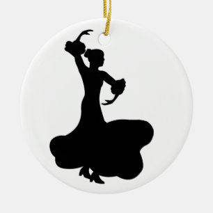 Flamenco Dancer Keramisch Ornament