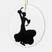 Flamenco Dancer Keramisch Ornament (Links)