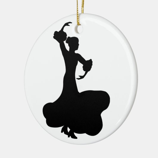 Flamenco Dancer Keramisch Ornament (Links)