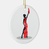 Flamenco Dancer Keramisch Ornament (Rechts)