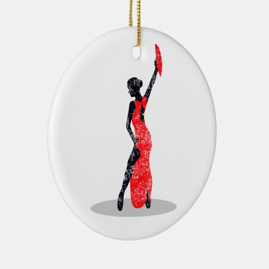 Flamenco Dancer Keramisch Ornament (Rechts)