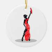 Flamenco Dancer Keramisch Ornament (Voorkant)