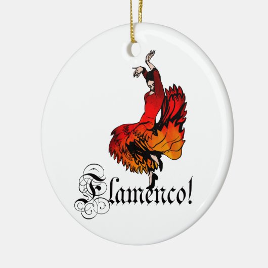 Flamenco Dancer Keramisch Ornament (Links)