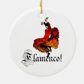 Flamenco Dancer Keramisch Ornament (Achterkant)