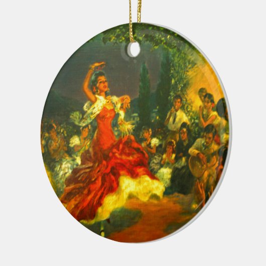 Flamenco Dancer Keramisch Ornament (Links)