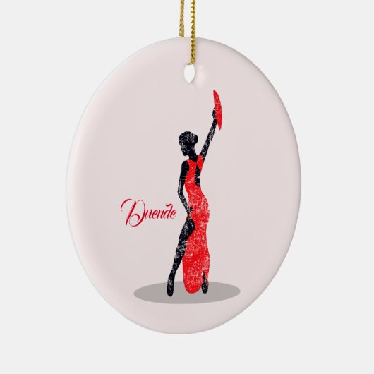 Flamenco Dancer Keramisch Ornament (Rechts)