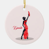 Flamenco Dancer Keramisch Ornament (Voorkant)