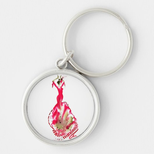 Flamenco Dancer Key Ring Sleutelhanger (Voorkant)