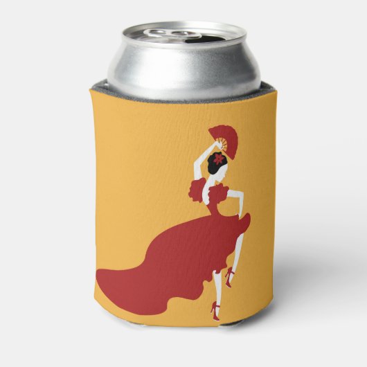 Flamenco Dancer Koelbox Blikjeskoeler (Blikje Achterkant)