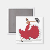 Flamenco Dancer Magnet (Voorkant / Achterkant)