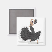 Flamenco Dancer Magnet (Voorkant / Achterkant)