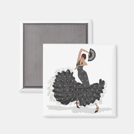 Flamenco Dancer Magnet (Voorkant / Achterkant)