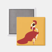 Flamenco Dancer Magnet (Voorkant / Achterkant)