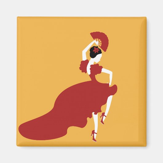 Flamenco Dancer Magnet (Voorkant)