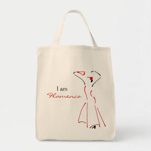 Flamenco Dancer met Slogan Tote Bag