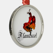 Flamenco Dancer Metalen Ornament (Rechts)