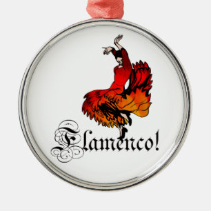 Flamenco Dancer Metalen Ornament