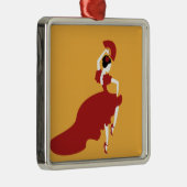 Flamenco Dancer Metalen Ornament (Rechts)