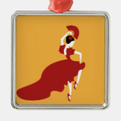 Flamenco Dancer Metalen Ornament (Voorkant)