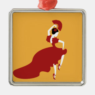 Flamenco Dancer Metalen Ornament