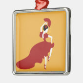 Flamenco Dancer Metalen Ornament (Links)