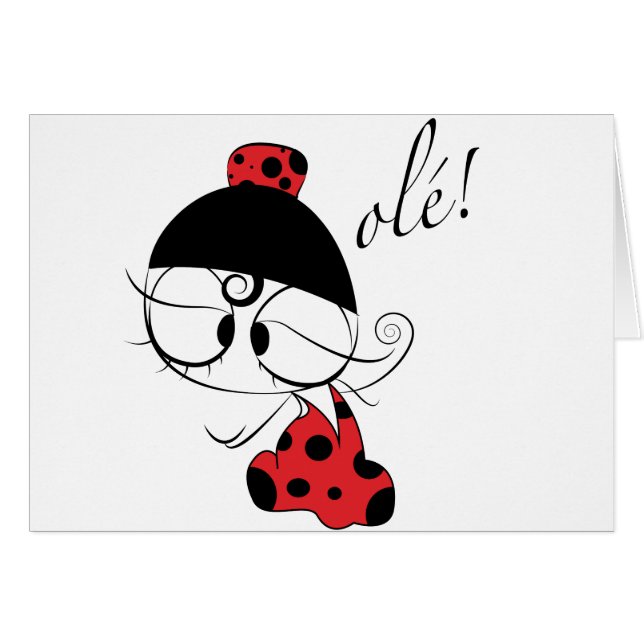 Flamenco dancer ole! (Voorkant Horizontaal)