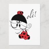 Flamenco dancer ole! briefkaart (Voorkant)