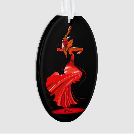 Flamenco Dancer Ornament (voorkant)