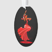 Flamenco Dancer Ornament (voorkant)