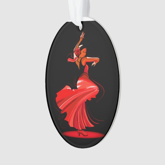 Flamenco Dancer Ornament (voorkant)