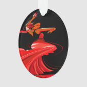 Flamenco Dancer Ornament (voorkant)