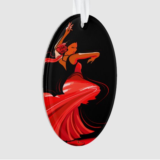 Flamenco Dancer Ornament (voorkant)