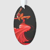 Flamenco Dancer Ornament (voorkant)