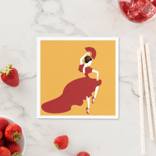 Flamenco Dancer Paper Napkin Servet (Insitu)